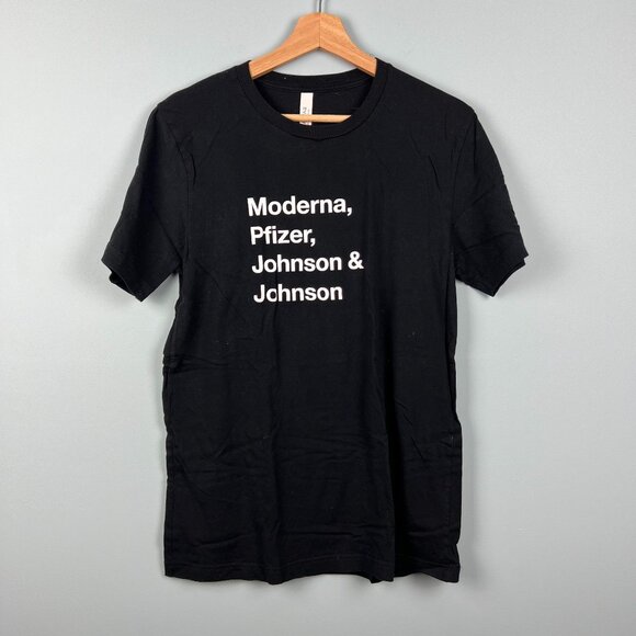 Cards Against Humanity Inspired Tee.- Covid Vaccine Manufacturers Size M - Picture 1 of 4